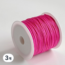 나일론 폴리 매듭실 0.8mm 팔찌 키링 스트랩 만들기, 13.체리핑크, 3개