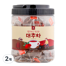 [식물유래 안심 생분해필터] 미담식품 대추차 삼각티백, 2개, 100개입, 1.5g