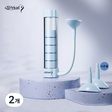 Surkat 폐활량 호흡 연습기 필라테스 복식호흡 운동기구, 2개, 블루