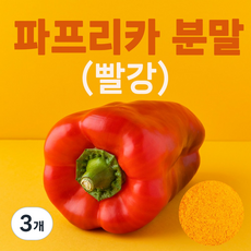 국내산 빨강 파프리카 가루 분말 100% (RED), 3개, 150g
