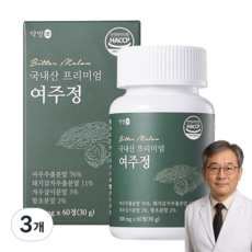 라운지셀 국내산 프리미엄 약방애 여주정, 60정, 3개