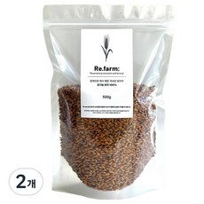 리팜 유기농 보리100% 압력으로 쪄서 볶은 보리차, 2개, 1개입, 500g
