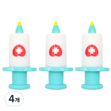 토이머스 소프트 닥터 주사기 병원놀이 3P, 혼합색상, 4개