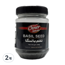 Omer spices BASIL SEED 바질씨드 100g 바질씨, 2개