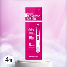 에스디바이오센서 얼리체크 임신테스트기 빠른결과확인 99%정확도, 4개, 1개입