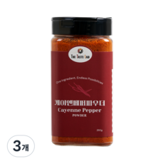 더테이스트랩 케이엔 페퍼 분말 파우더 베트남 고운 고춧가루, 3개, 250g