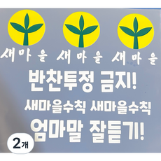 쏘하 새마을 새마을 수칙2종 셋트 전사지, 2개, 혼합