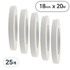 아트위브 마스킹 테이프 종이테이프 아이보리 18mm, 25개