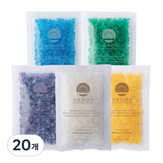아르논 사해소금 입욕제 5종 세트 [내추럴+라벤더+레몬+포레스트+오션], 20개, 80g