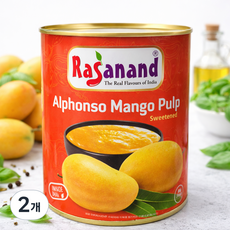 Rasanand Alphonso Mango Pulp 알폰소 망고펄프, 2개, 850g