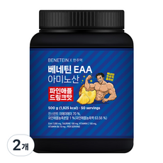 베네틴 EAA 7000 필수 아미노산 보충제 파인애플 드링크맛, 2개, 500g