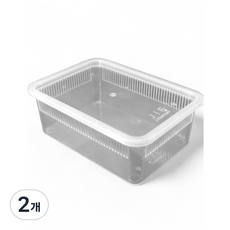 JIF 지곤 케이지 소 (뚜껑포함), 2개, 투명