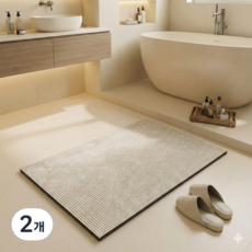 품질 좋고 가심비 뛰어난 / 워셔블 논슬립 규조토 발매트 / 우리집에 꼭 필요한 MUST HAVE 아이템, 2개, A타입