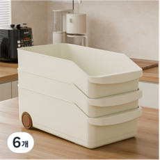 월드판다 냉장고 정리함 보관용기 트레이 정리 수납함, 6개