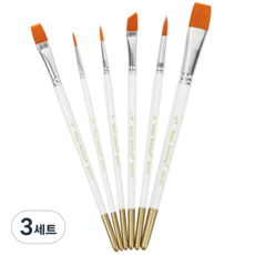 킵스마일링 시토닉 유화 아크릴화 붓 6종, 3세트