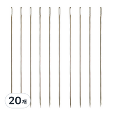귀 큰 장바늘 대바늘 이불바늘 손바늘, 20개