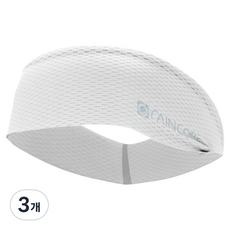 레인코어 메쉬 스포츠 헤어밴드 5가지 컬러 (국내생산) 프리미엄 쿨링 남성 여성 헤드밴드 땀흡수 머리띠 러닝 헬스 등산 축구 테니스, WHITE, 3개