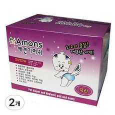 아몬스 암컷용 애견기저귀 초소형, 10개입, 2개