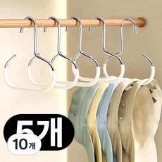 아이리벳 착착착 모자걸이 다용도 수납 모자정리대 벨트 넥타이, 10개, 화이트