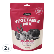 트러스티푸드 강아지 동결건조 야채 간식, 야채믹스, 50g, 2개