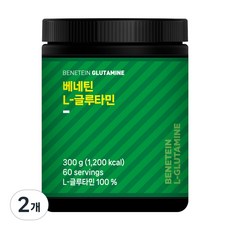 베네틴 L-글루타민 분말 파우더 무맛, 2개, 300g