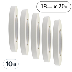 아트위브 마스킹 테이프 종이테이프 아이보리 18mm, 10개