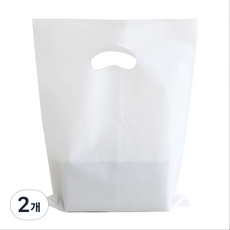 성원포장 비닐 쇼핑백 링봉투 25X35cm 100매 화이트 포장용, 2개, 백색
