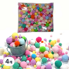 유니아트 솜사탕 퐁퐁이, 혼합, 4개