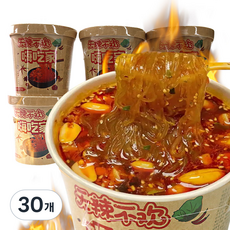 (배터짐) 중국라면 컵라면 하이츠쟈 쏸라펀 쏸라멘 (한박스/여섯개) (일요일&당일발송), 135g, 30개