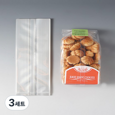 [비닐몰] 건과자쿠키봉투 투명 (대), 3세트, 200개