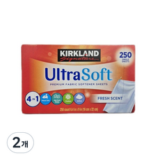 커클랜드시그니춰 드라이시트 시트형 섬유유연제 본품, 2개