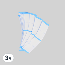 에코케이스 가발테이프 초강력 일상생활, 3개, 울트라홀드파랑 초강력