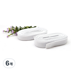 드림토리 허리고무밴드 20mm 4.5M(5마), 6개, 흰색