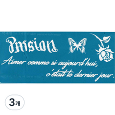 재사용 가능한 지워지는 셀프 헤나타투 도안 E-01~12, 3개, E-07
