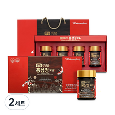 광동 6년근 홍삼정 로얄 200g x 4병 선물세트 + 쇼핑백, 2세트, 800g