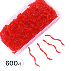 물고기가 먼저 무는 리얼 홍충 미끼 낚시 미끼 인조벌레 가짜 미끼 200마리, 600개, 45g
