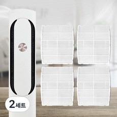 LG 휘센 스탠드 에어컨 위너/칸 초미세먼지 호환 필터 세트 4P 프레임 포함, 2세트, 위너칸 프레임 세트 (4개)