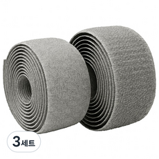 칼라벨크로 너비2.5cm 25M 암수 세트, 3개, 그레이