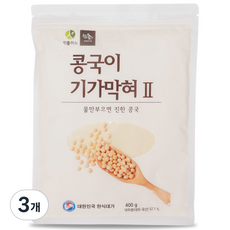 초림단지묵 국산 콩물 콩가루 400g 4인분 물만타면 콩국수, 3개