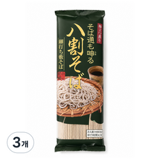 일본 직수입 오야마제면 소바 마니아도 감탄하는 하치와리 메밀소바, 3개, 240g