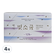 백석빛소금 1000도씨용융소금 12시간, 3g, 4개