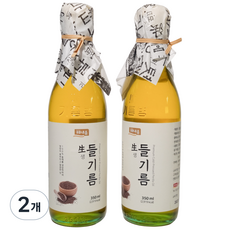 농가식품 들깨 통들깨 저온압착 생들기름, 2개, 350ml