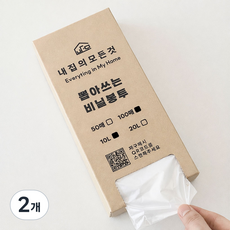 내집의모든것 뽑아쓰는 리필봉투 분리수거 비닐봉투 100p, 2개, 10L