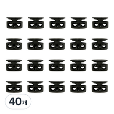 끈조절 스트링 스토퍼 돼지코 코드락, 40개, OB14