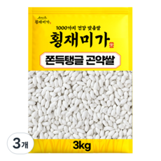 [횡재미가] 쫀득탱글 곤약미 기능성쌀 곤약쌀, 3kg, 3개