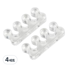 발가락쉼 실리콘발가락링 발가락벌리개 발가락분리기, 4세트