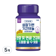 키크는 성장기 영양제 어린이 청소년 성장 발달 중학생 고등학생 키즈 영양제 바이벡스 기간테늄 성장 V, 5개, 15회분