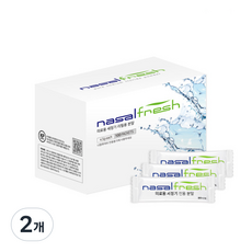 나잘후레쉬 500ml 전용(4.5g) 코세척 식염수 분말 100포, 2개