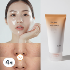 ATO 비타샷 랩핑 마스크팩 미백 주름개선 이중기능성, 4개, 1개입