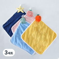 편한생활연구소 당근 공룡 외 4종 주방 수건, 3세트